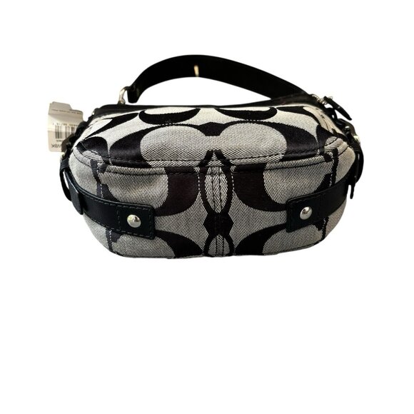 Authentic Coach Zoe Mini Baguette with Leather Trim, Silver Hardware 41856 - Picture 9 of 14